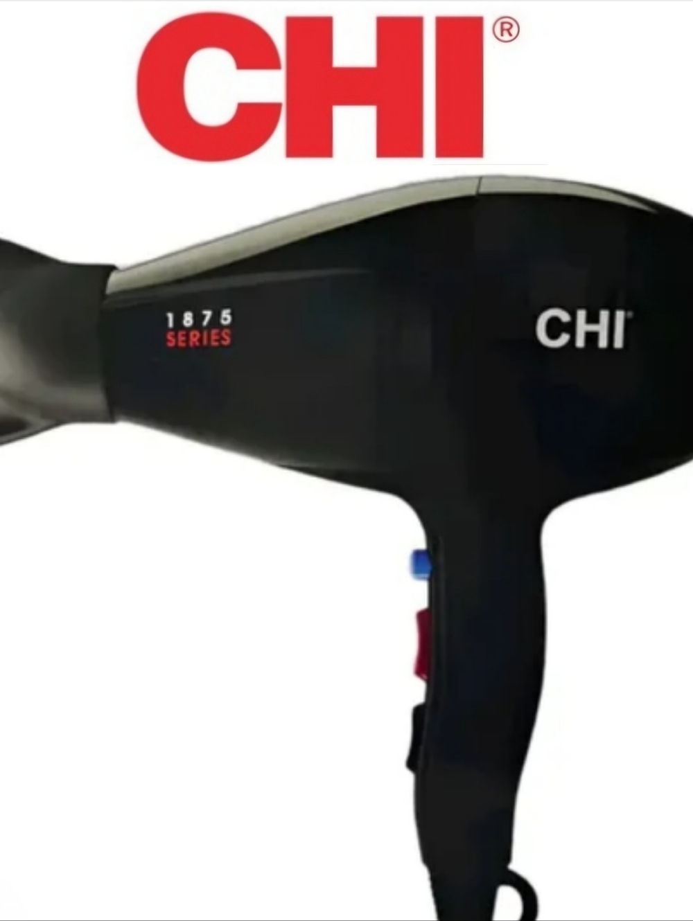CHI 1875 Series Salon Style Compact Hair Dryer- Black
